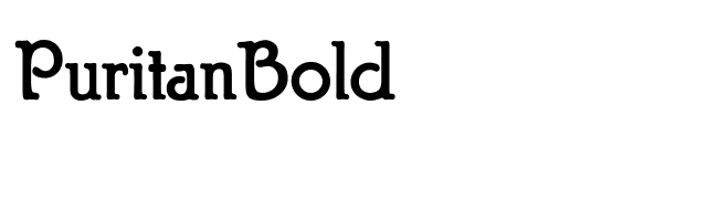 PuritanBold font preview
