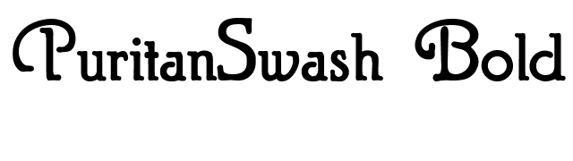 PuritanSwash Bold font preview