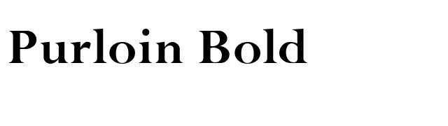 Purloin Bold font preview