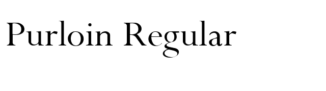 Purloin Regular font preview