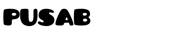 Pusab font preview