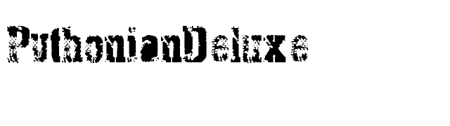PythonianDeluxe font preview