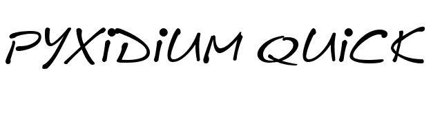 Pyxidium Quick font preview