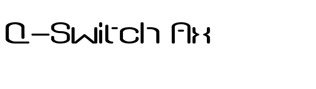 Q-Switch Ax font preview