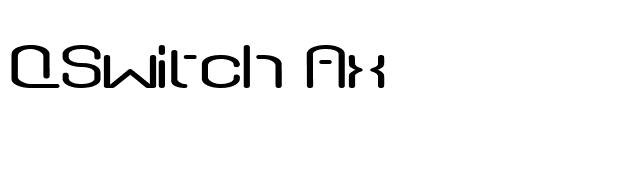 QSwitch Ax font preview