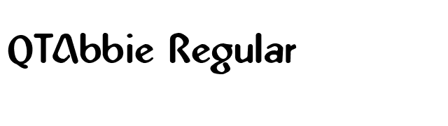 QTAbbie Regular font preview