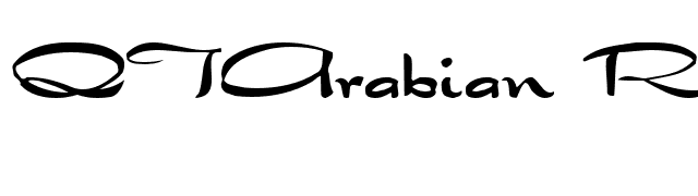 QTArabian Regular font preview