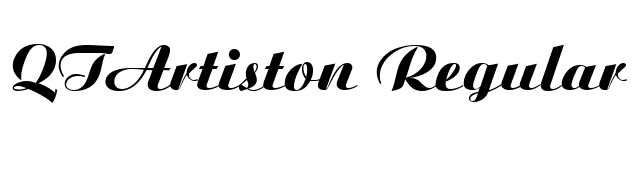 QTArtiston Regular font preview