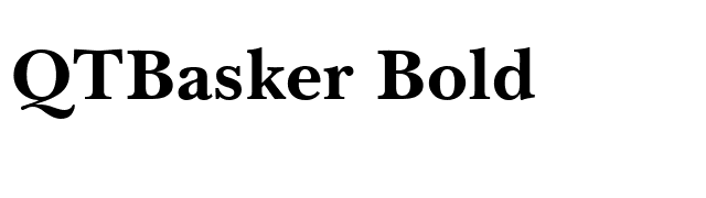 QTBasker Bold font preview