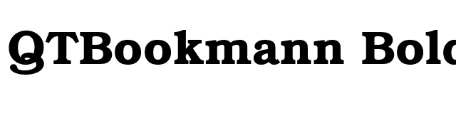QTBookmann Bold font preview