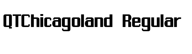 QTChicagoland Regular font preview