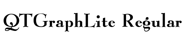 QTGraphLite Regular font preview