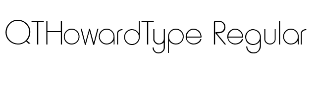 QTHowardType Regular font preview
