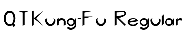 QTKung-Fu Regular font preview