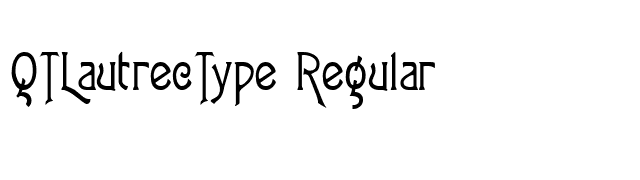 QTLautrecType Regular font preview