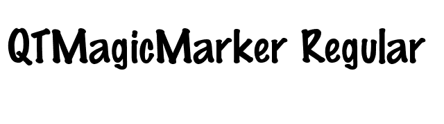 QTMagicMarker Regular font preview