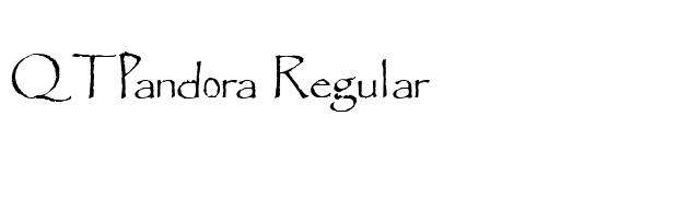 QTPandora Regular font preview