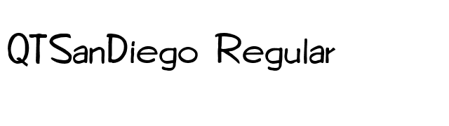 QTSanDiego Regular font preview