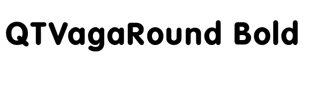 QTVagaRound Bold font preview