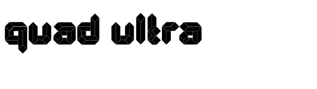Quad Ultra font preview