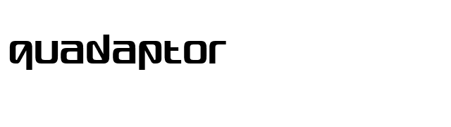 Quadaptor font preview