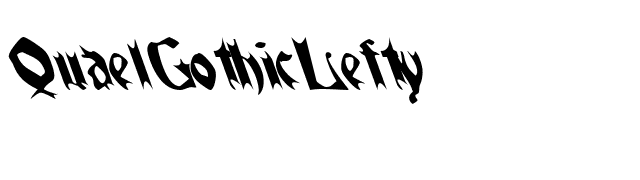 QuaelGothicLefty font preview