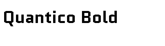 Quantico Bold font preview