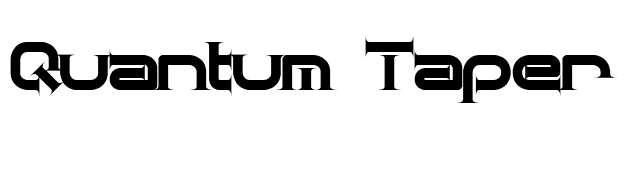 Quantum Taper (BRK) font preview