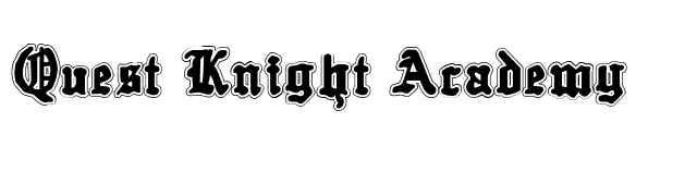 Quest Knight Academy font preview