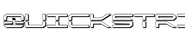 QuickStrike Shadow font preview