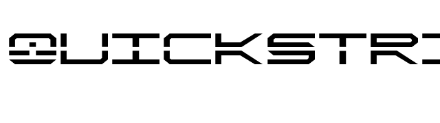 QuickStrike font preview