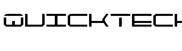 QuickTech font preview