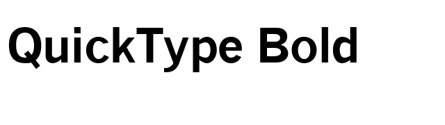 QuickType Bold font preview