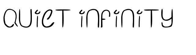 Quiet Infinity font preview