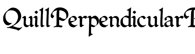 QuillPerpendicularRegular font preview