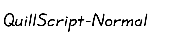 QuillScript-Normal font preview