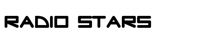 Radio Stars font preview