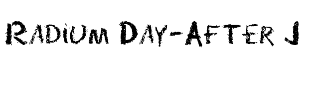 Radium Day-After J font preview