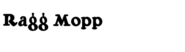Ragg Mopp font preview