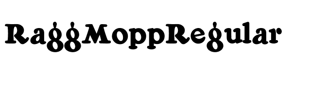 RaggMoppRegular font preview