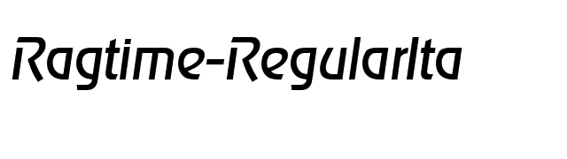 Ragtime-RegularIta font preview