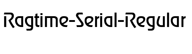 Ragtime-Serial-Regular font preview