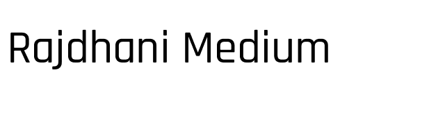 Rajdhani Medium font preview