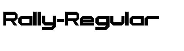 Rally-Regular font preview