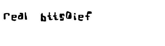 real-bttsoief font preview