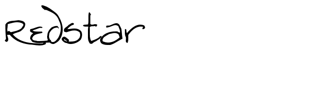 Redstar font preview