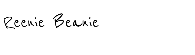 Reenie Beanie font preview