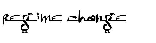 regime-change font preview
