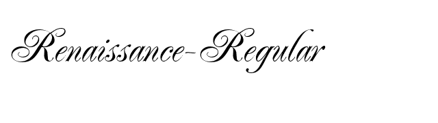 Renaissance-Regular font preview