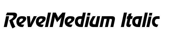 RevelMedium Italic font preview